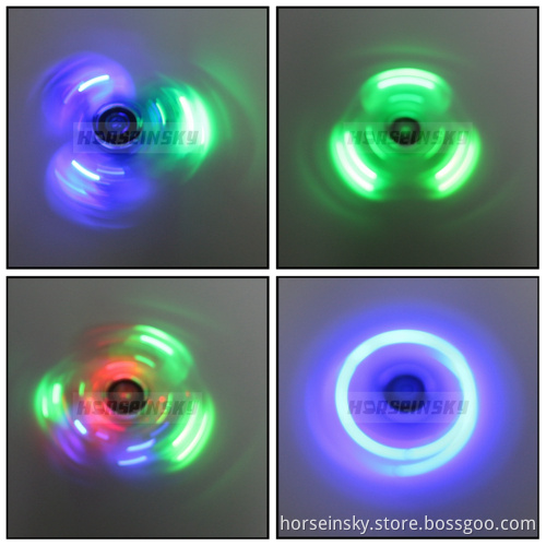 NWE Design Toy Product LED Crystal Hand Spinners High Speed